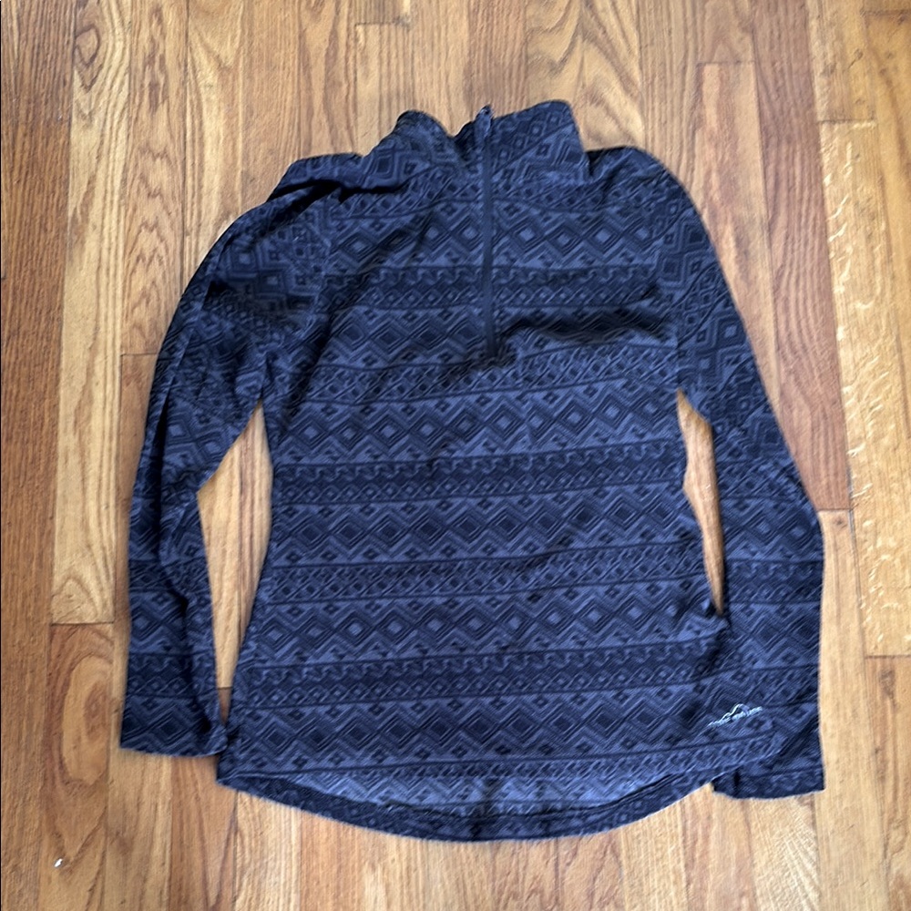 Black Patterned fleece
